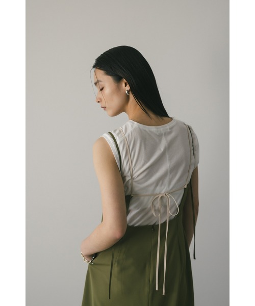 STYLEMIXER パネルレイヤーキャミワンピース ライトグリーン STYLEMIXER ワンピース パネルレイヤーキャミワンピース