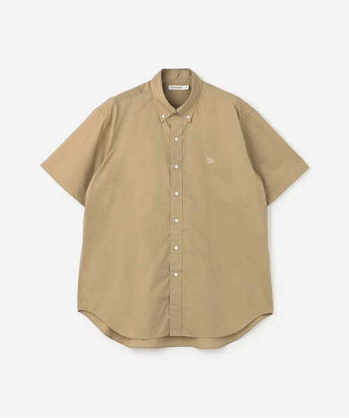 SCYE BASICS（サイベーシックス）の「SCYE BASICS｜〈別注〉半袖ボタンダウンシャツ MEN（シャツ/ブラウス・メンズ・キャメル/ライトブルー/ネイビー・38/40/36）」の4枚目の写真