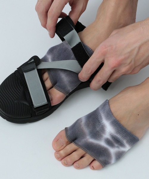 BAYFLOW（ベイフロー）の「サンダルソックス（ソックス/靴下・メンズ・ライトグリーン系/グレー系/ブラック/ダークブルー/オレンジ/その他5/その他3/グレー/その他4・FREE）」の4枚目の写真