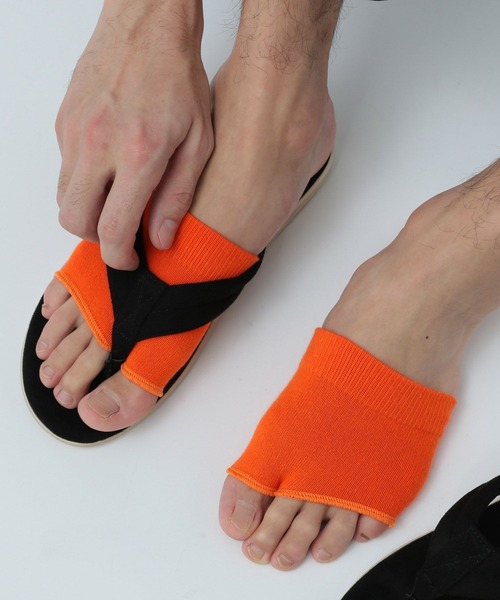 BAYFLOW（ベイフロー）の「サンダルソックス（ソックス/靴下・メンズ・ライトグリーン系/グレー系/ブラック/ダークブルー/オレンジ/その他5/その他3/グレー/その他4・FREE）」の7枚目の写真