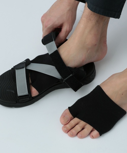 BAYFLOW（ベイフロー）の「サンダルソックス（ソックス/靴下・メンズ・ライトグリーン系/グレー系/ブラック/ダークブルー/オレンジ/その他5/その他3/グレー/その他4・FREE）」の2枚目の写真