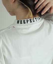 GENXDER（ノンジェンダー）の「【GENXDER】刺繍ダメージ加工Tシャツ (SS)（Tシャツ/カットソー）」