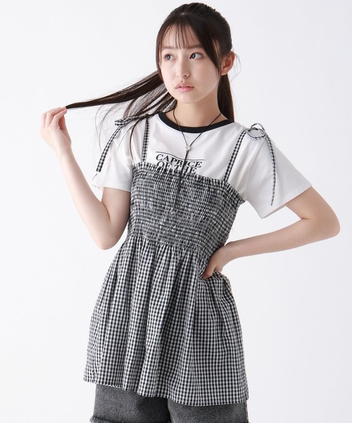 repipi armario(レピピ アルマリオ)の「カタリボンキャミチュニック(その他トップス・キッズ・その他/イエロー系その他/ブラック系その他・LARGE/MEDIUM)」の3枚目の写真