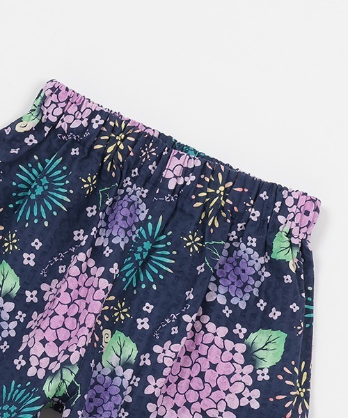 kladskap（クレードスコープ）の「紫陽花柄甚平（浴衣・キッズ・オフホワイト/ネイビー・L/S/M）」の13枚目の写真