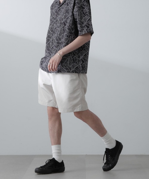 NANO universe（ナノユニバース）の「グログランバギーショーツ（その他パンツ・メンズ・ブラック/オリーブ/ベージュ系その他・S/M/L）」の3枚目の写真