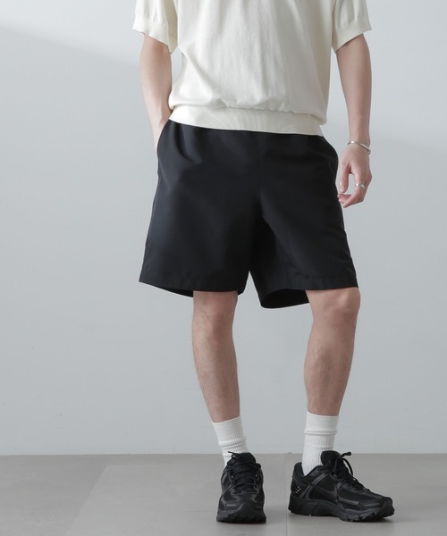 NANO universe（ナノユニバース）の「グログランバギーショーツ（その他パンツ・メンズ・ブラック/オリーブ/ベージュ系その他・S/M/L）」の2枚目の写真