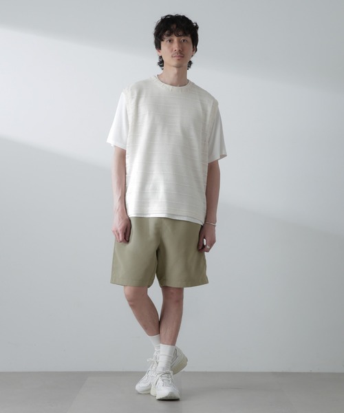 NANO universe（ナノユニバース）の「グログランバギーショーツ（その他パンツ・メンズ・ブラック/オリーブ/ベージュ系その他・S/M/L）」の18枚目の写真