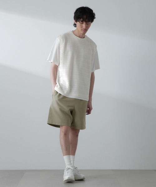 NANO universe（ナノユニバース）の「グログランバギーショーツ（その他パンツ・メンズ・ブラック/オリーブ/ベージュ系その他・S/M/L）」の21枚目の写真