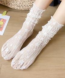 Miniministore（ミニミニストア）の「シースルーソックス 花柄レース 女性用（ソックス/靴下）」