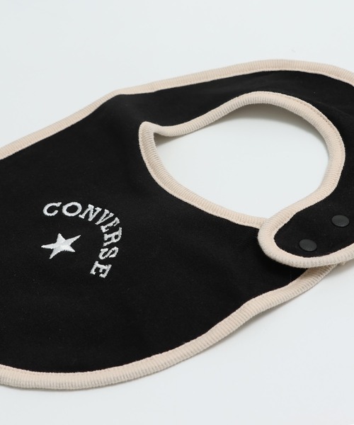 CONVERSE(コンバース)の「コンバース スタイ2枚セット(スタイ/よだれかけ・キッズ・ブラック・FREE)」の3枚目の写真