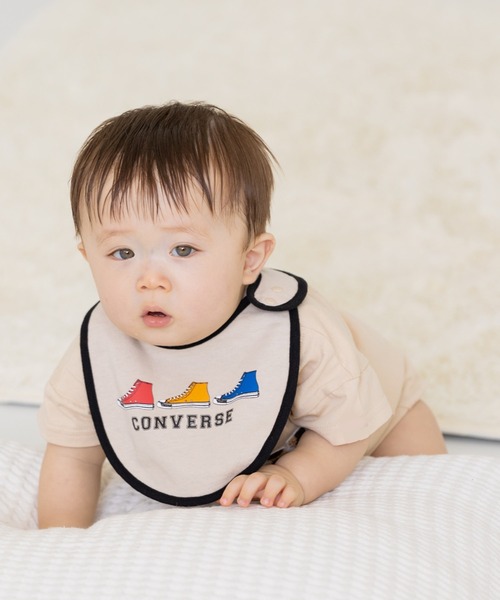 CONVERSE(コンバース)の「コンバース スタイ2枚セット(スタイ/よだれかけ・キッズ・ブラック・FREE)」の6枚目の写真