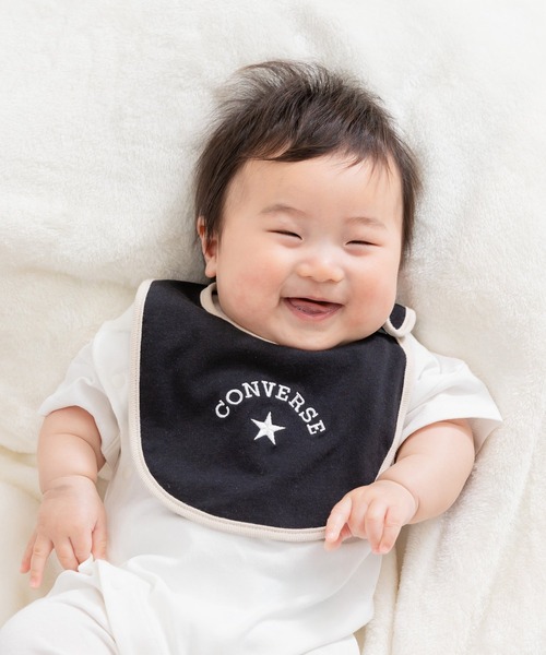 CONVERSE(コンバース)の「コンバース スタイ2枚セット(スタイ/よだれかけ・キッズ・ブラック・FREE)」の10枚目の写真