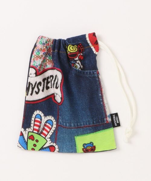 Hystericmini マルチカラー総柄 巾着（ポーチ）｜HYSTERIC MINI