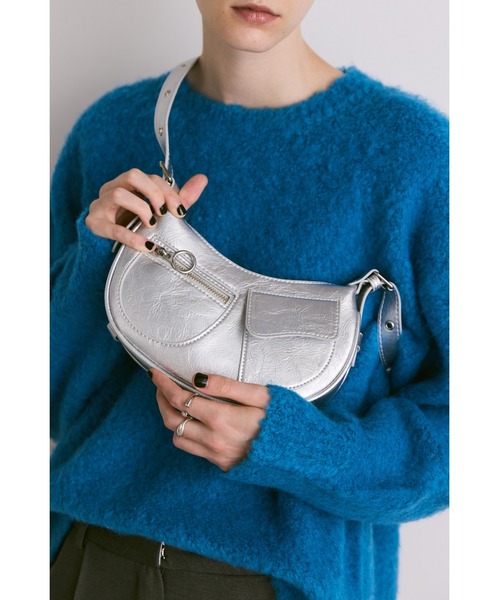 【ALDO】編み込み ★ シェルモチーフ ★ 2WAY ★ バケットバック バルケ2WAYポシェット シュリンク型押しダブルフェイスレザーVer