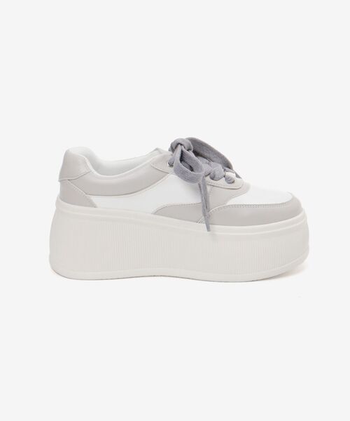 MAJESTIC LEGON（マジェスティックレゴン）の「プレート厚底スニーカー（スニーカー・レディース・オフホワイト/ピンク/グレー系その他・MEDIUM/SMALL/LARGE）」の17枚目の写真