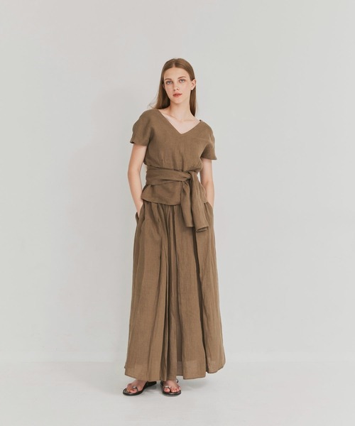 Linen flare skirt(スカート)|mirem(ミレム)