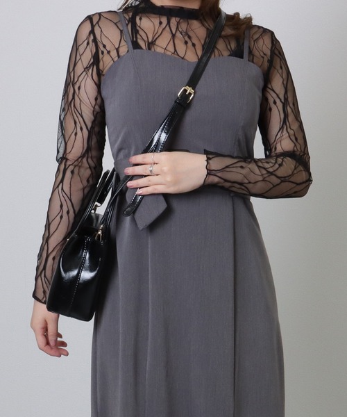 Lace Ladies（レースレディース）の「ハート バックル付き コンパクト ハンドバッグ（ハンドバッグ・レディース・ブラック/ホワイト・FREE）」の12枚目の写真