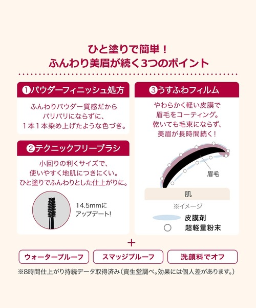 INTEGRATE（インテグレート）の「インテグレート　ふわ眉マスカラ（アイブロウ・レディース・BR672　ナチュラルブラウン/PK374　ダスティピンク/BR371　ブリックブラウン/BR773　スモーキーブラウン/BR770　エクリュブラウン・ﾌﾘ-）」の8枚目の写真