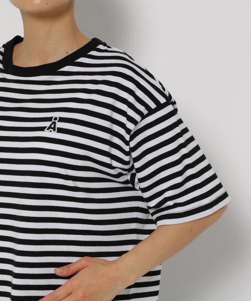 ALOUND Tシャツ ボーダー　アラウンド　alound tシャツ ALAND tシャツ 「UNISEX」ALAND／AロゴボーダーT レディース メンズ