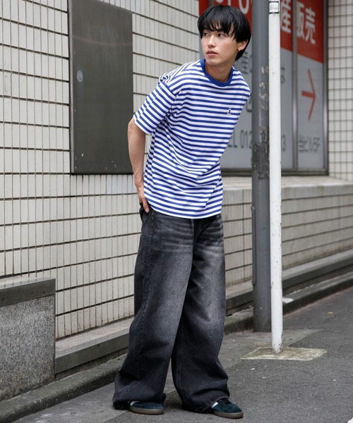 ALAND（エーランド）の「【UNISEX】ALAND／AロゴボーダーT（Tシャツ/カットソー・レディース・ブルー/ブラック/ピンク・MEDIUM/SMALL）」の16枚目の写真