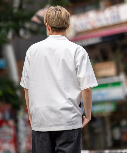 SIDEWAY STANCE(サイドウェイスタンス)の「ストレッチ バイパターン 半袖シャツ(シャツ/ブラウス・メンズ・ブラック/ホワイト/ブラウン・MEDIUM/LARGE/X-LARGE)」の5枚目の写真