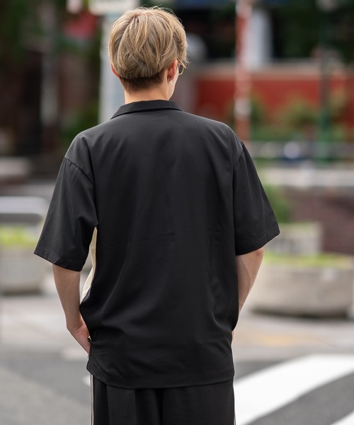 SIDEWAY STANCE(サイドウェイスタンス)の「ストレッチ バイパターン 半袖シャツ(シャツ/ブラウス・メンズ・ブラック/ホワイト/ブラウン・MEDIUM/LARGE/X-LARGE)」の9枚目の写真