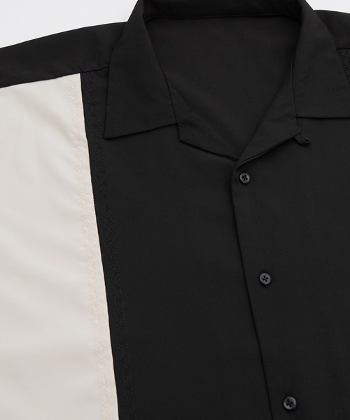 SIDEWAY STANCE(サイドウェイスタンス)の「ストレッチ バイパターン 半袖シャツ(シャツ/ブラウス・メンズ・ブラック/ホワイト/ブラウン・MEDIUM/LARGE/X-LARGE)」の17枚目の写真