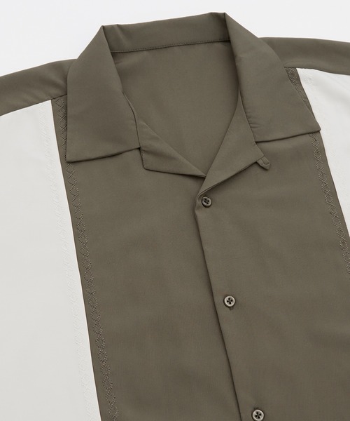 SIDEWAY STANCE(サイドウェイスタンス)の「ストレッチ バイパターン 半袖シャツ(シャツ/ブラウス・メンズ・ブラック/ホワイト/ブラウン・MEDIUM/LARGE/X-LARGE)」の19枚目の写真