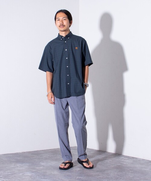 GLOSTER(グロスター)の「【GLOSTER/グロスター】SUMMER BREEZE イージーケアスラックス(その他パンツ・メンズ・チャコールグレー/モカ/グレイッシュブルー・S/M/L/XL)」の4枚目の写真