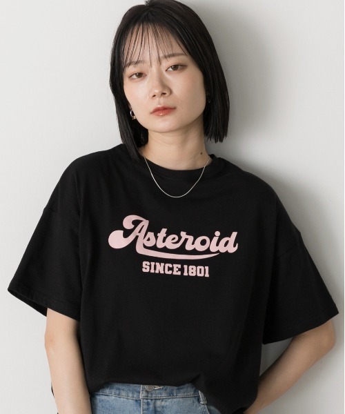ad thie(アドティエ)の「ロゴプリント ベーシックTシャツ(Tシャツ/カットソー・レディース・ブラック/ブルーグレー/オフホワイト/モカ・FREE)」の13枚目の写真