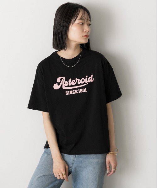 ad thie(アドティエ)の「ロゴプリント ベーシックTシャツ(Tシャツ/カットソー・レディース・ブラック/ブルーグレー/オフホワイト/モカ・FREE)」の16枚目の写真