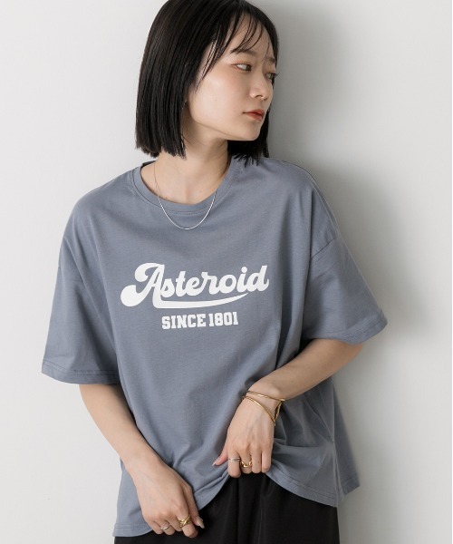 ad thie(アドティエ)の「ロゴプリント ベーシックTシャツ(Tシャツ/カットソー・レディース・ブラック/ブルーグレー/オフホワイト/モカ・FREE)」の18枚目の写真