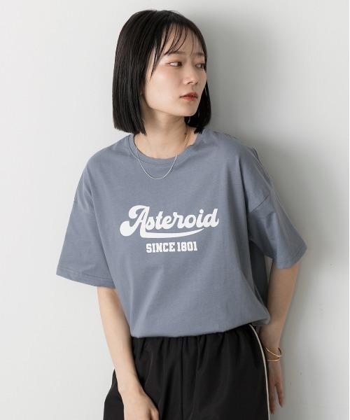 ad thie(アドティエ)の「ロゴプリント ベーシックTシャツ(Tシャツ/カットソー・レディース・ブラック/ブルーグレー/オフホワイト/モカ・FREE)」の21枚目の写真