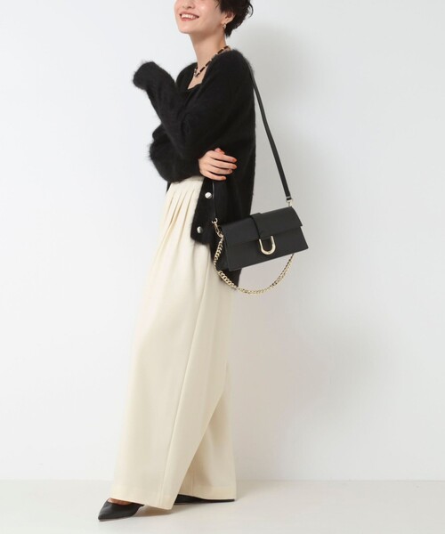 NOLLEY’S（ノーリーズ）の「メタルポイントショルダーバッグ（ショルダーバッグ・レディース・ブラック/ボルドー・FREE）」の8枚目の写真