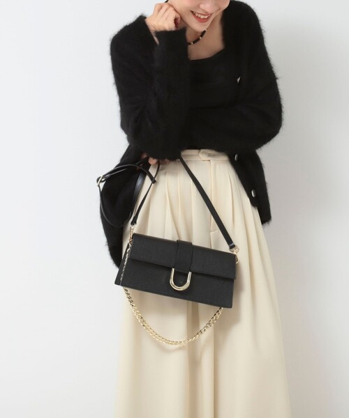 NOLLEY’S（ノーリーズ）の「メタルポイントショルダーバッグ（ショルダーバッグ・レディース・ブラック/ボルドー・FREE）」の10枚目の写真