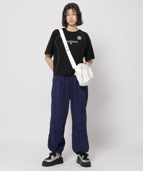 niko and...（ニコアンド）の「ライン&ロゴゲームTシャツ（Tシャツ/カットソー・レディース・ブラック/オフホワイト/グレー・FREE）」の9枚目の写真