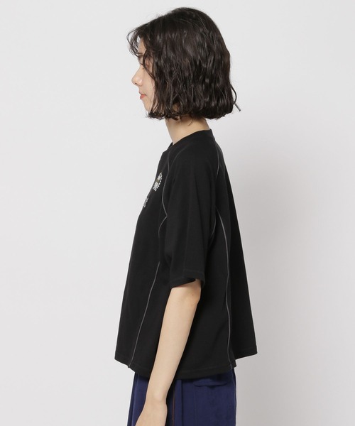 niko and...（ニコアンド）の「ライン&ロゴゲームTシャツ（Tシャツ/カットソー・レディース・ブラック/オフホワイト/グレー・FREE）」の11枚目の写真