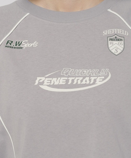 niko and...（ニコアンド）の「ライン&ロゴゲームTシャツ（Tシャツ/カットソー・レディース・ブラック/オフホワイト/グレー・FREE）」の19枚目の写真