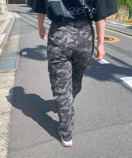 セール】WEGO/迷彩柄Y2Kカモフラージュデニムパンツ（デニムパンツ