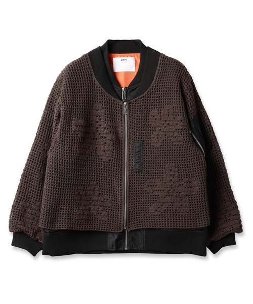 amok(アモク)の「KNIT DOCKING MA-1(MA-1・メンズ・ブラック/カーキ・S/M)」の10枚目の写真