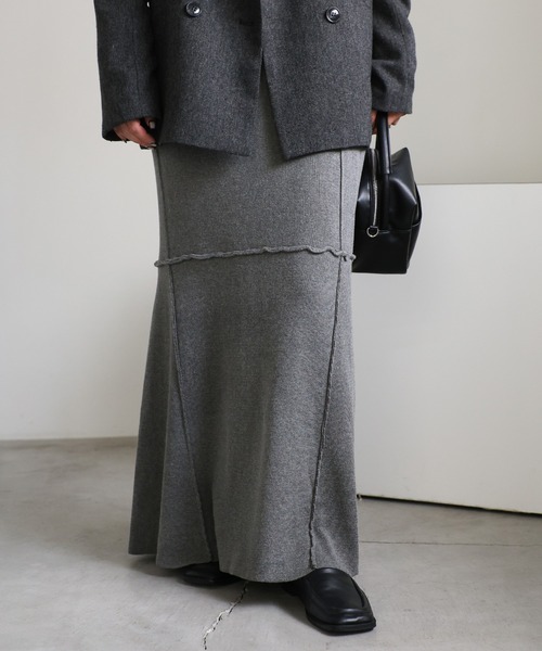 【セール】切り替えマーメイドニットスカート（スカート）｜select MOCA（セレクトモカ）