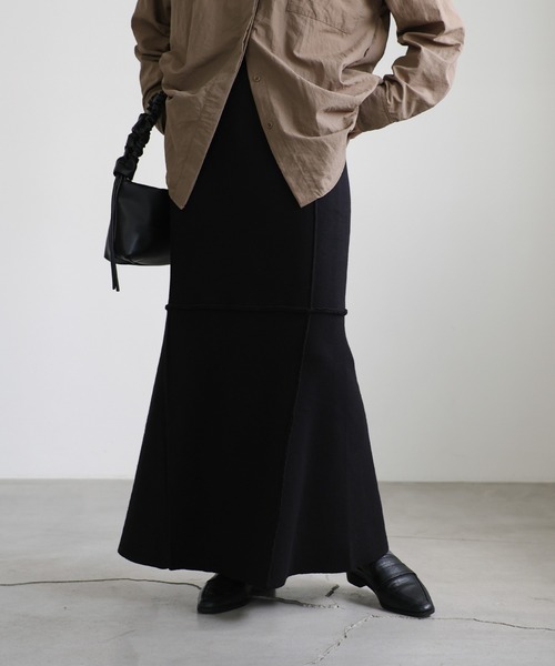 【セール】切り替えマーメイドニットスカート（スカート）｜select MOCA（セレクトモカ）