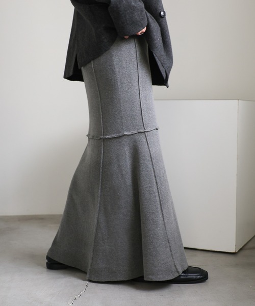 【セール】切り替えマーメイドニットスカート（スカート）｜select MOCA（セレクトモカ）