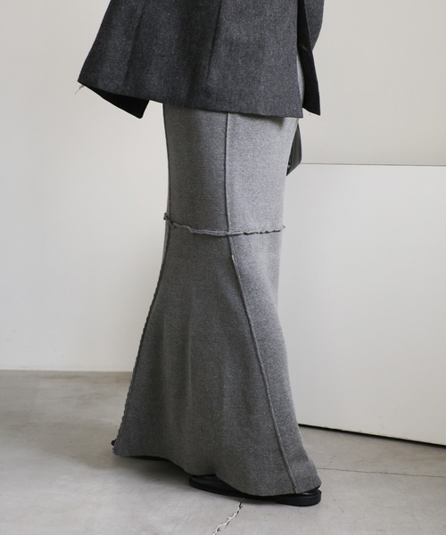 【セール】切り替えマーメイドニットスカート（スカート）｜select MOCA（セレクトモカ）