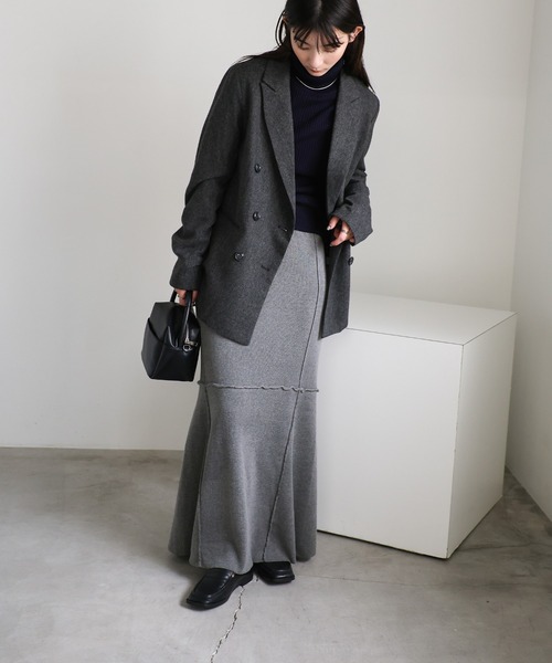 【セール】切り替えマーメイドニットスカート（スカート）｜select MOCA（セレクトモカ）