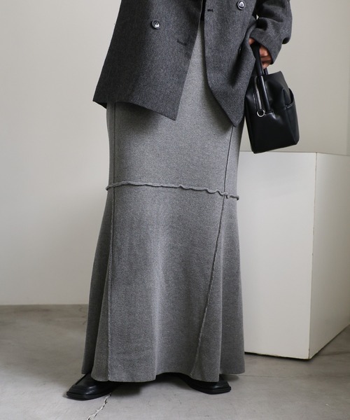 【セール】切り替えマーメイドニットスカート（スカート）｜select MOCA（セレクトモカ）