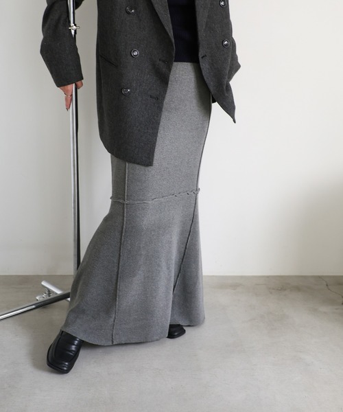 【セール】切り替えマーメイドニットスカート（スカート）｜select MOCA（セレクトモカ）