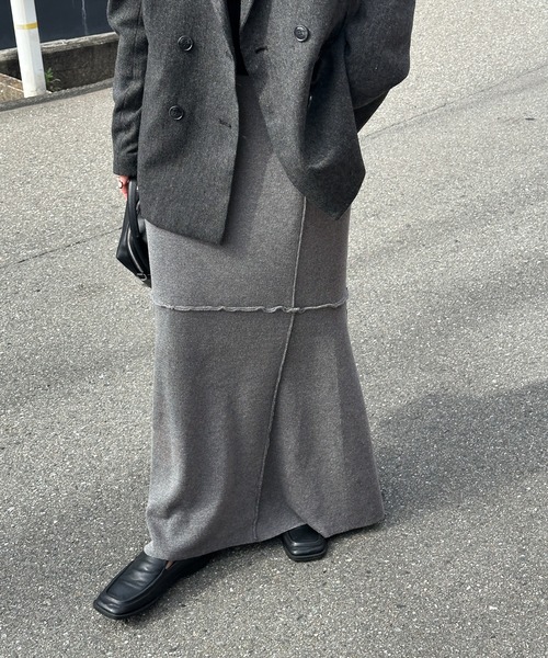 【セール】切り替えマーメイドニットスカート（スカート）｜select MOCA（セレクトモカ）