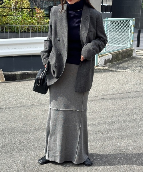 【セール】切り替えマーメイドニットスカート（スカート）｜select MOCA（セレクトモカ）