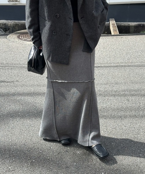 【セール】切り替えマーメイドニットスカート（スカート）｜select MOCA（セレクトモカ）